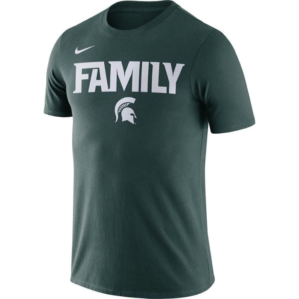 Nike Men's Nike Green Michigan State Spartans Family T-Shirt Size XL